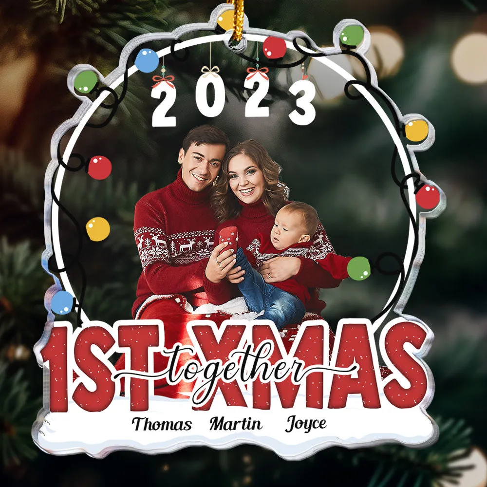 1st Christmas Together - Personalized Acrylic Photo Ornament