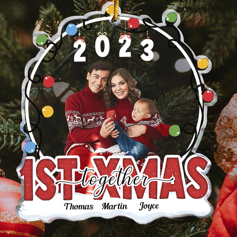 1st Christmas Together - Personalized Acrylic Photo Ornament