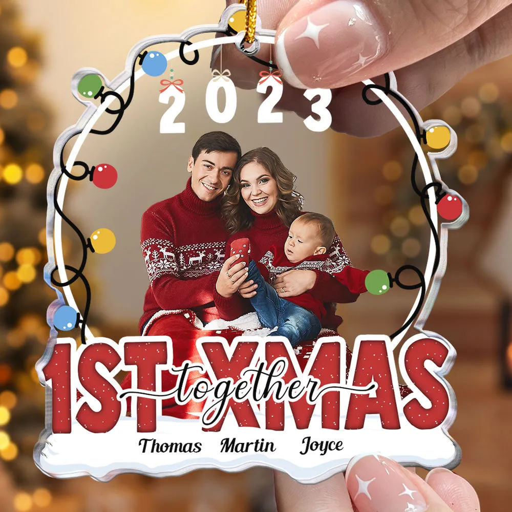 1st Christmas Together - Personalized Acrylic Photo Ornament