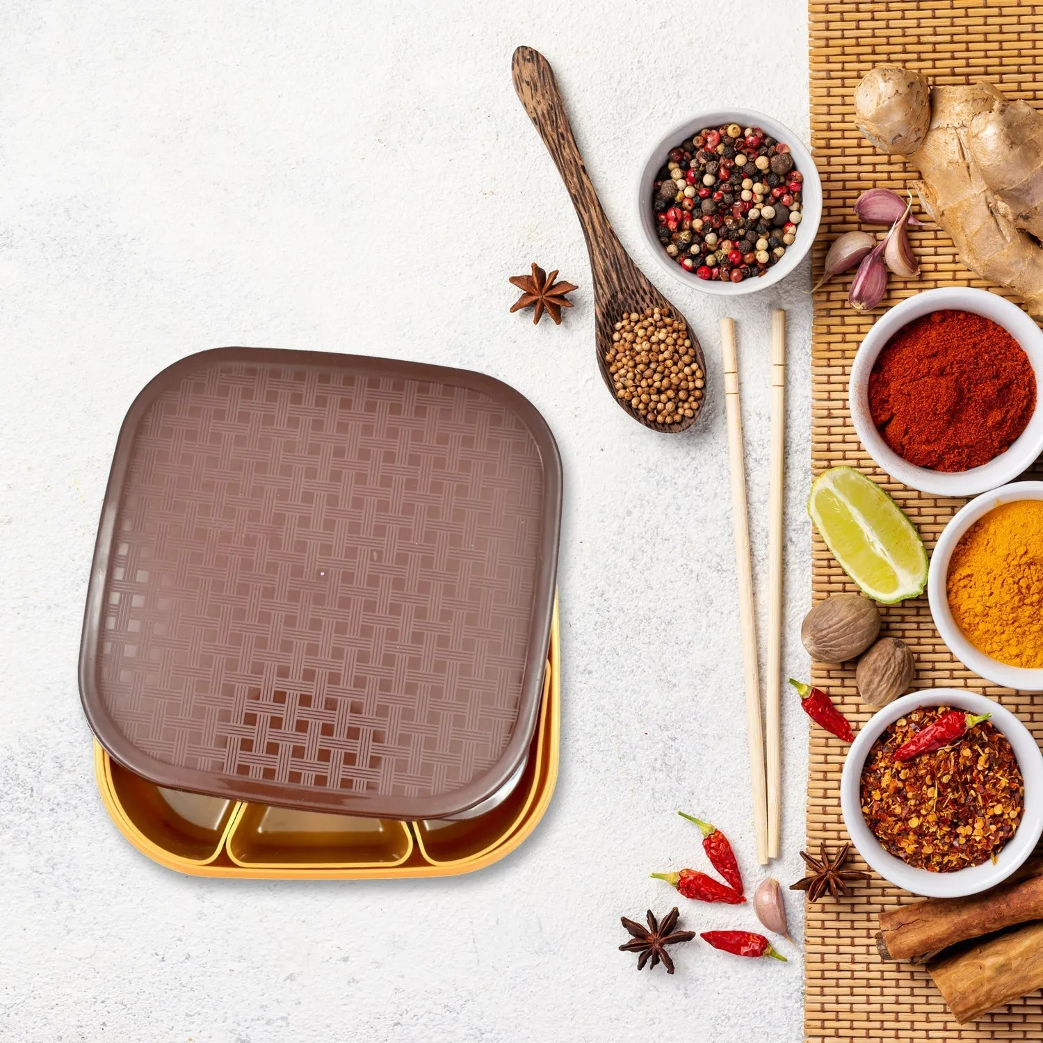 2543 Masala Rangoli Box Dabba for keeping Spices