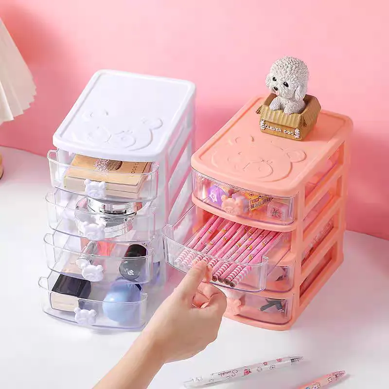 4-layer  Storage Box Drawer Type Sundries Holder Transparent, Jewelry Organizer Box