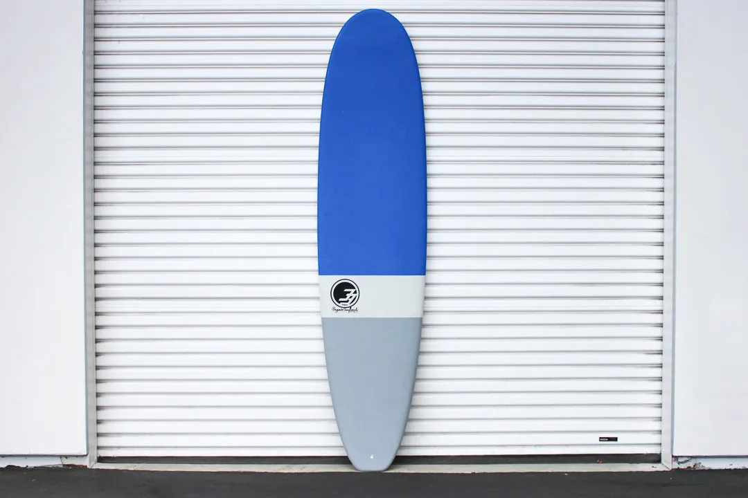 9' Ultimate Longboard Surfboard Blue Dip (Hybrid Epoxy Softtop)