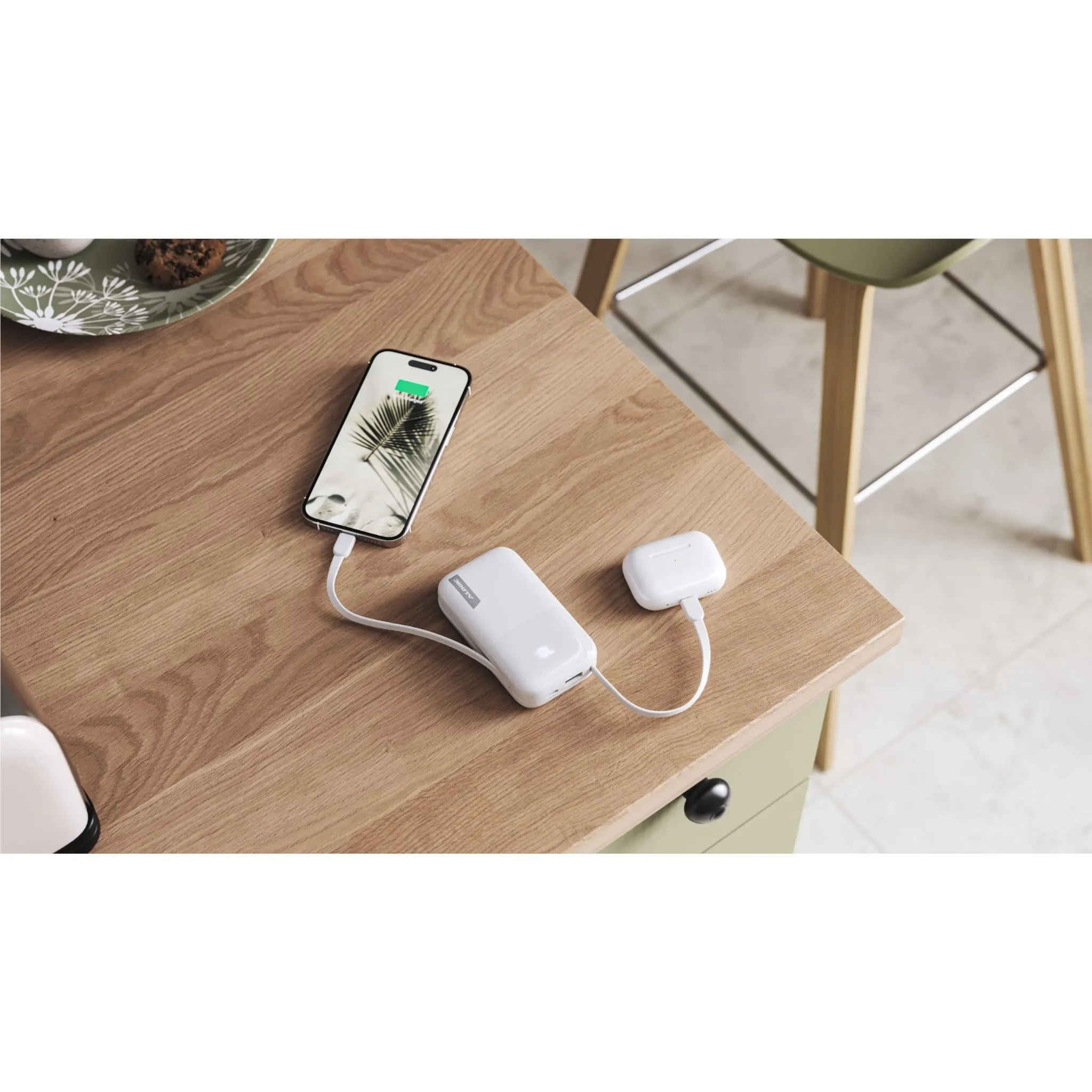 ALOGIC 10K 20W Tandem Powerbank with USB-C & Lighting (White)