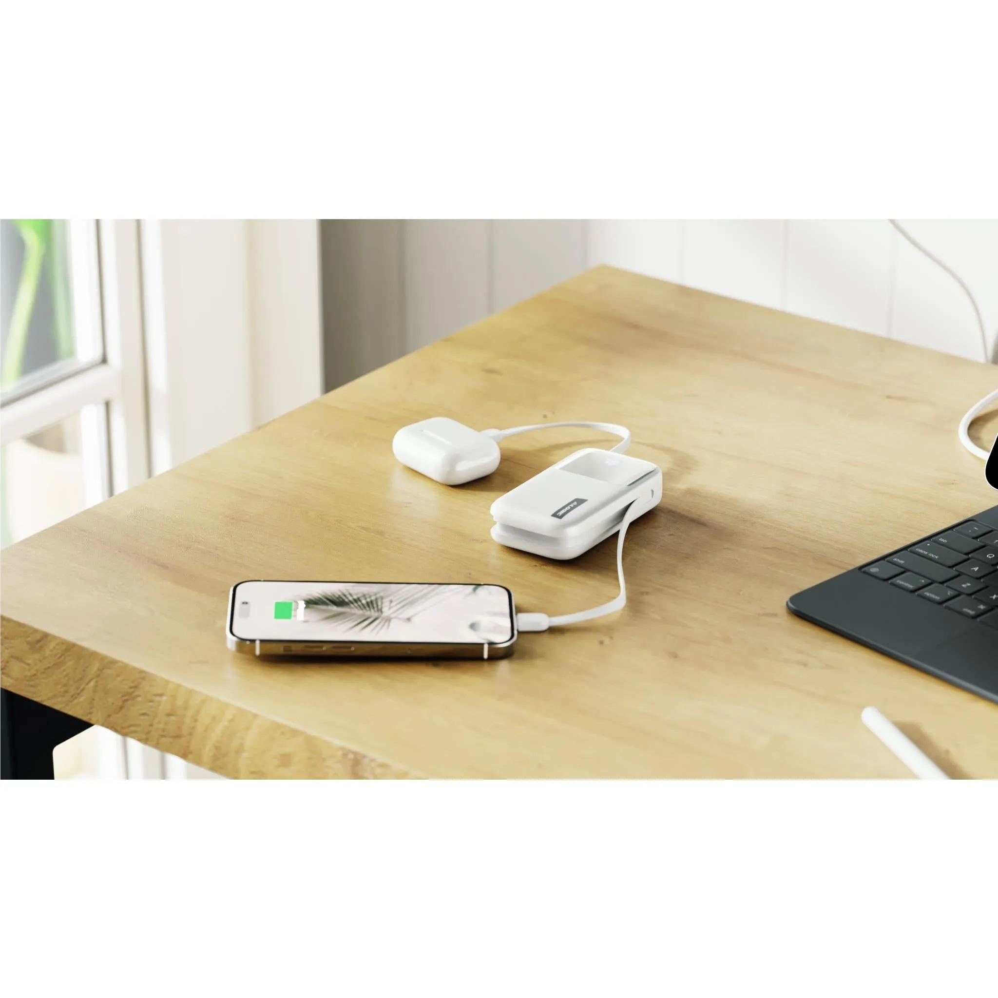 ALOGIC 10K 20W Tandem Powerbank with USB-C & Lighting (White)