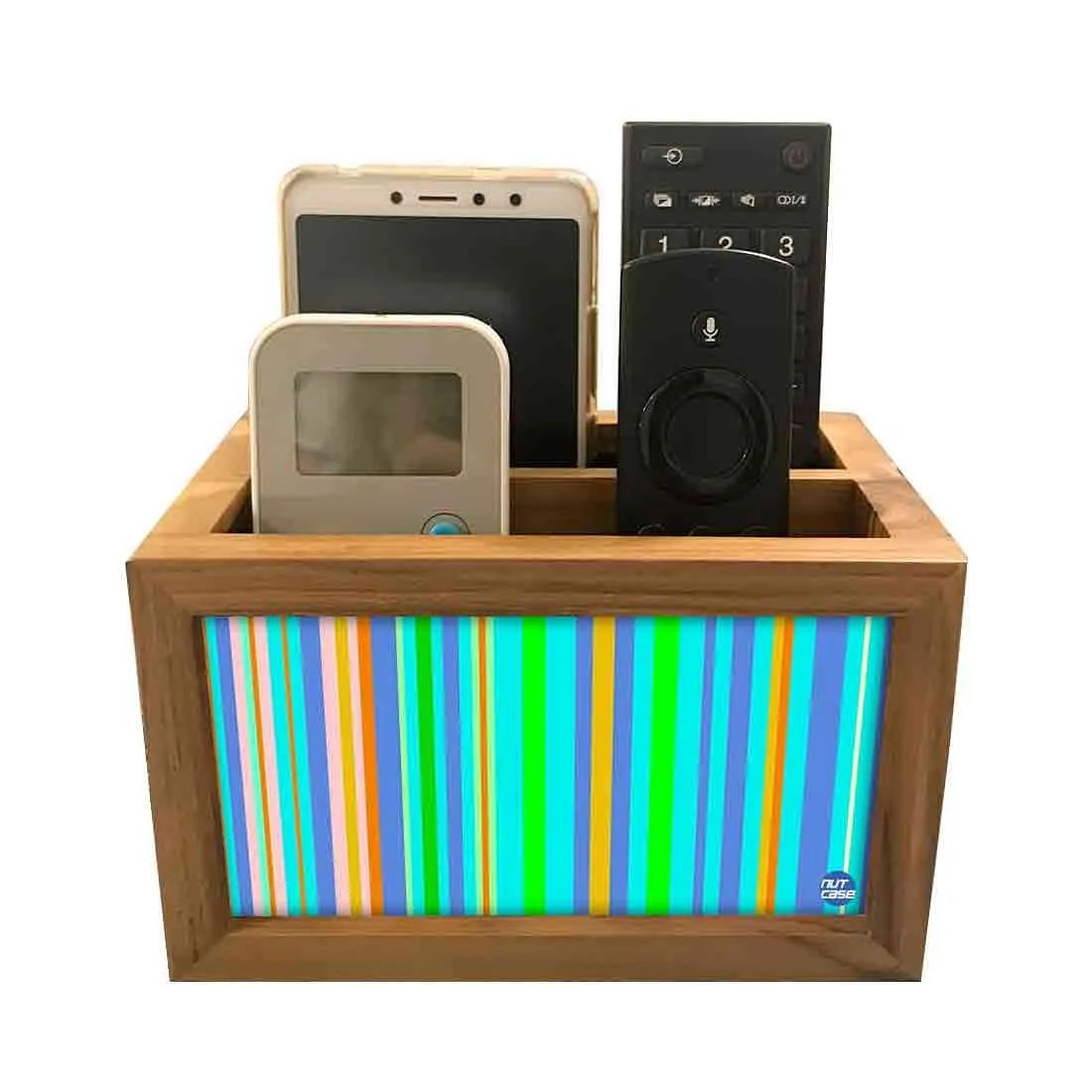 Attractive Remote Control Storage Holder For TV / AC Remotes -  Colorful Strips