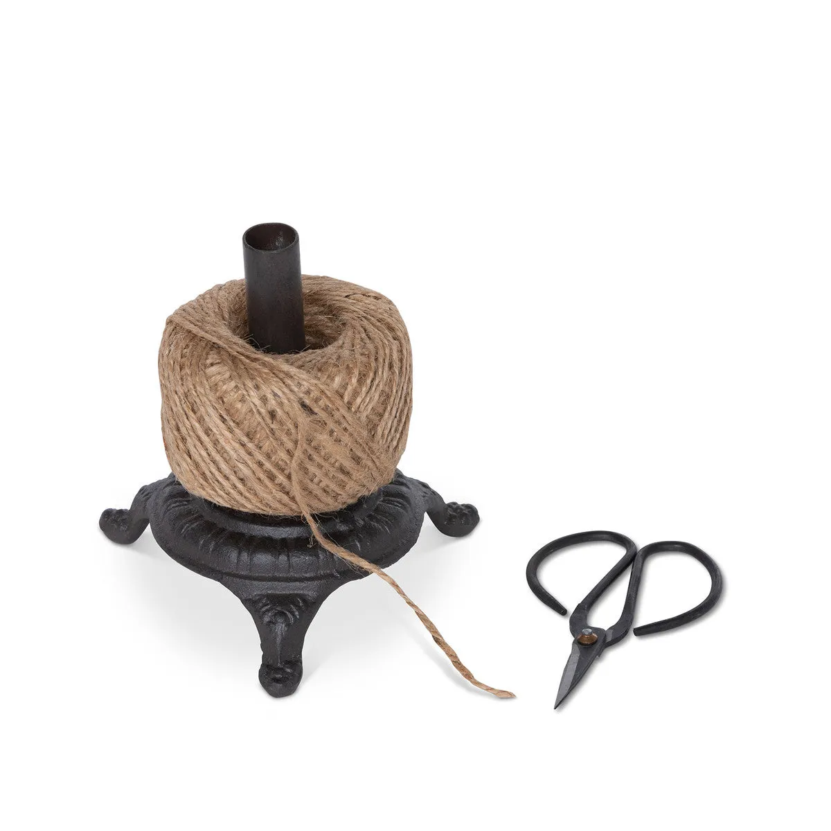 Ball of Twine on Cast Iron Stand with Snips