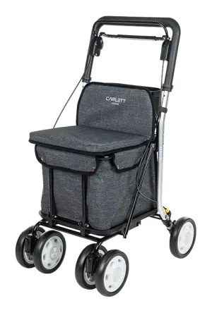 Carlett Comfort Shopping Rollator / Walker in Grey Ice