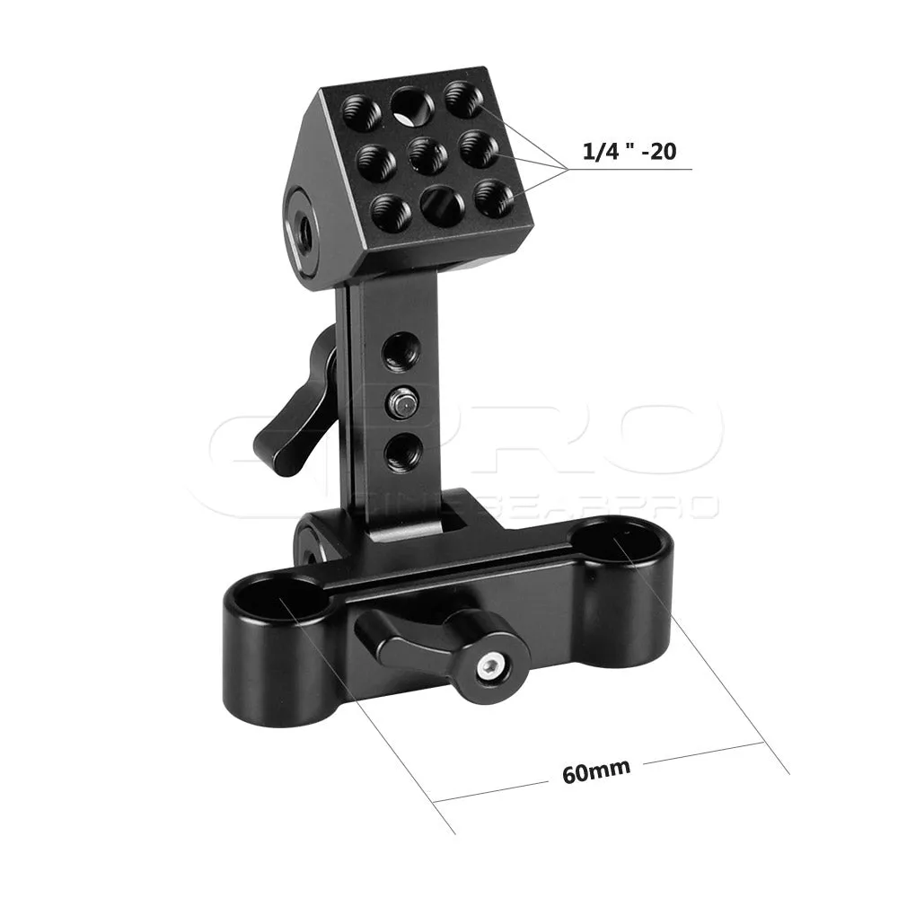 CGPro Angle Adjustable 15mm Rail Clamp