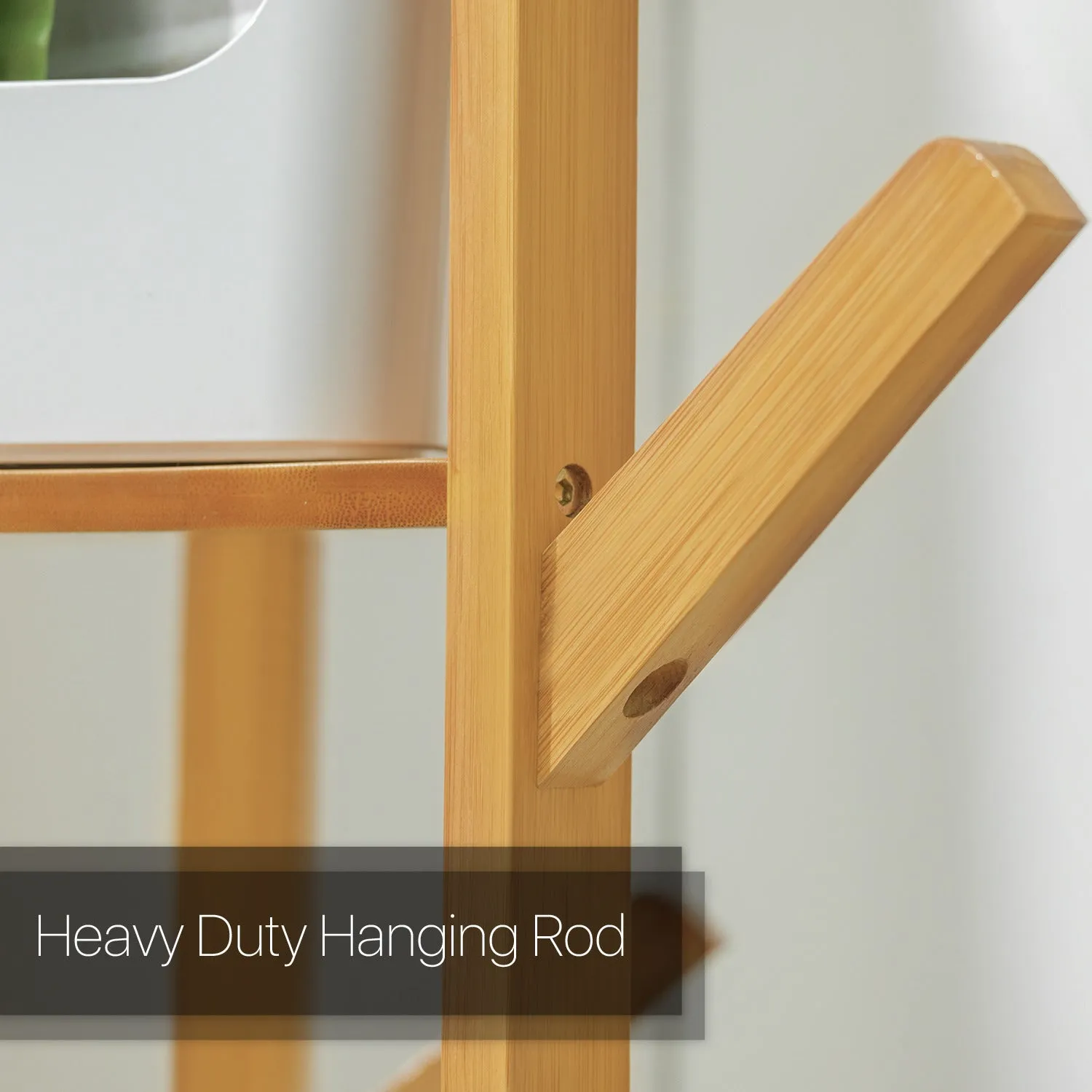 Coat Tree Stand - 3 Tier Shelves