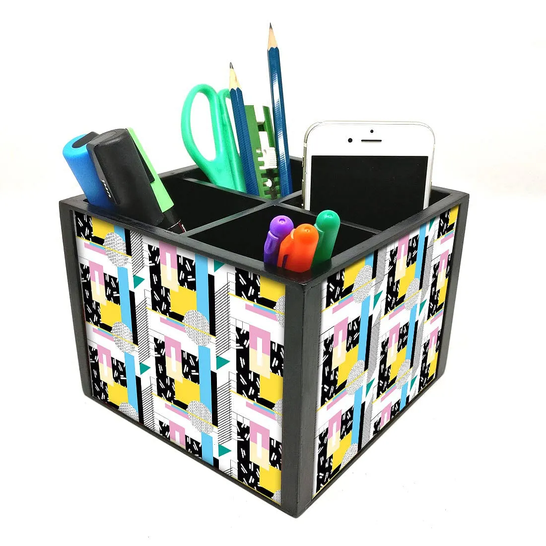 Desk Organizer For Stationery -  Box Pattern