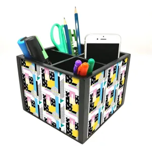 Desk Organizer For Stationery -  Box Pattern