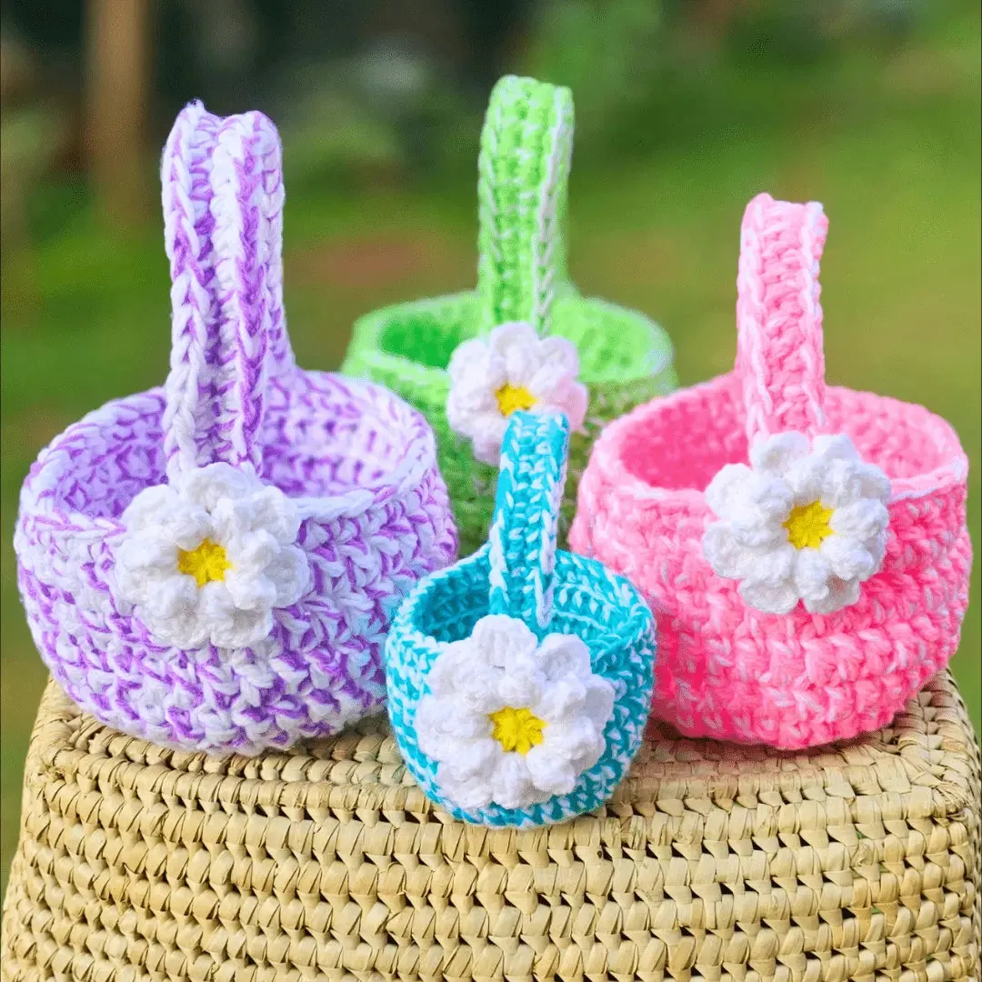 Easy Crochet Easter Baskets