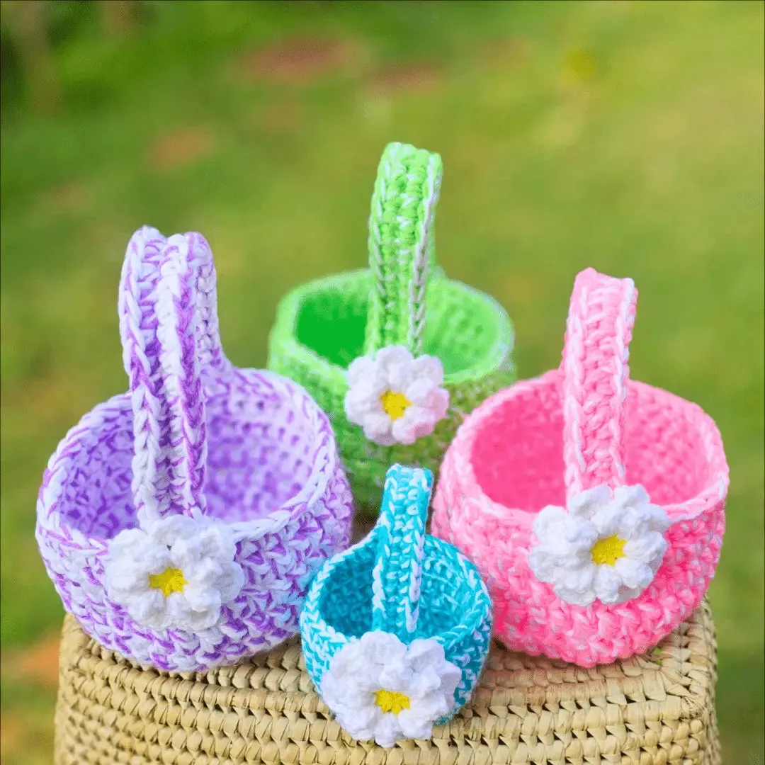 Easy Crochet Easter Baskets