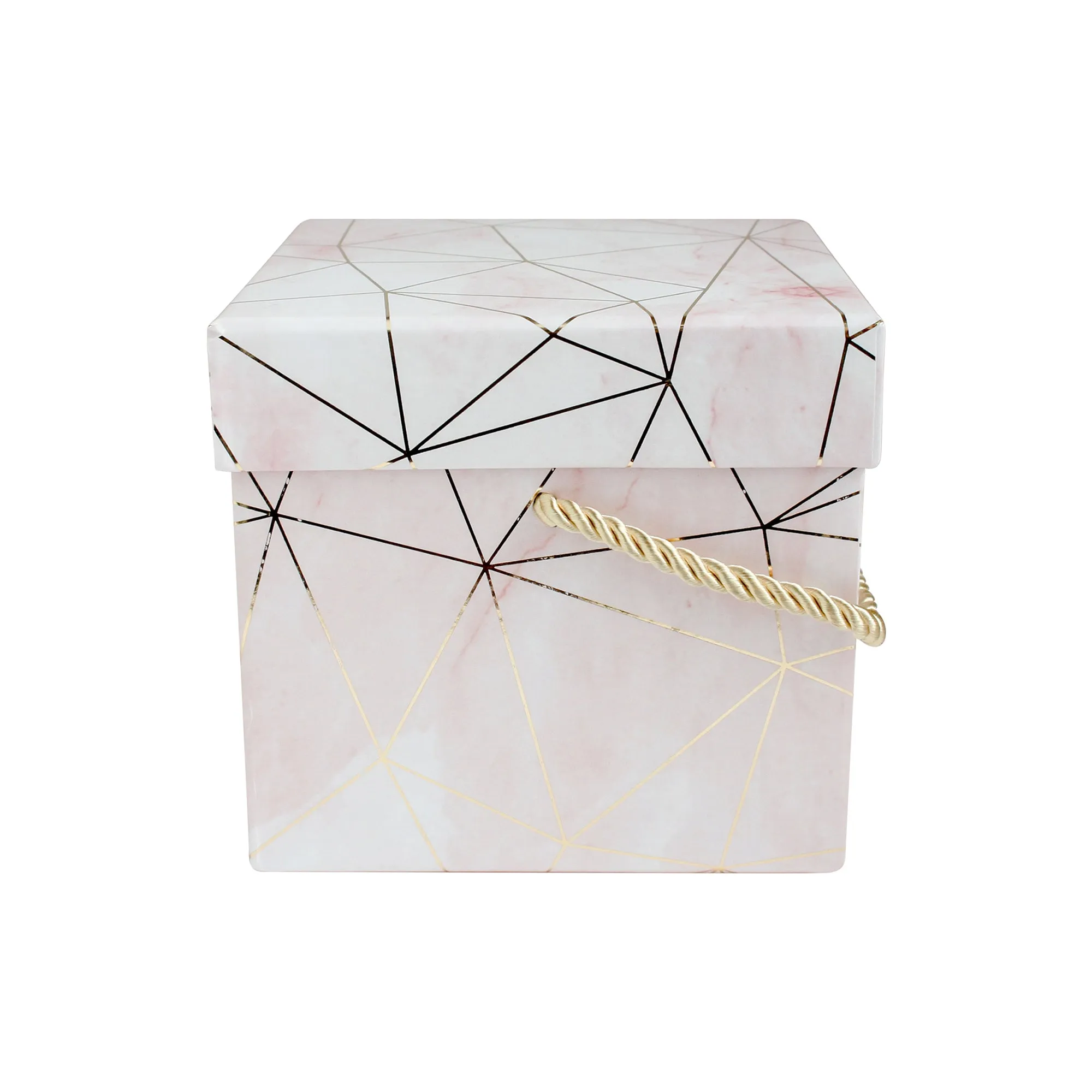 Elegant Marble Patterned Gift Boxes - Set of 2