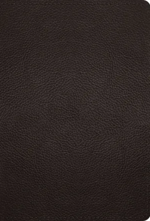 ESV Large Print Compact Bible (Buffalo Leather, Deep Brown)