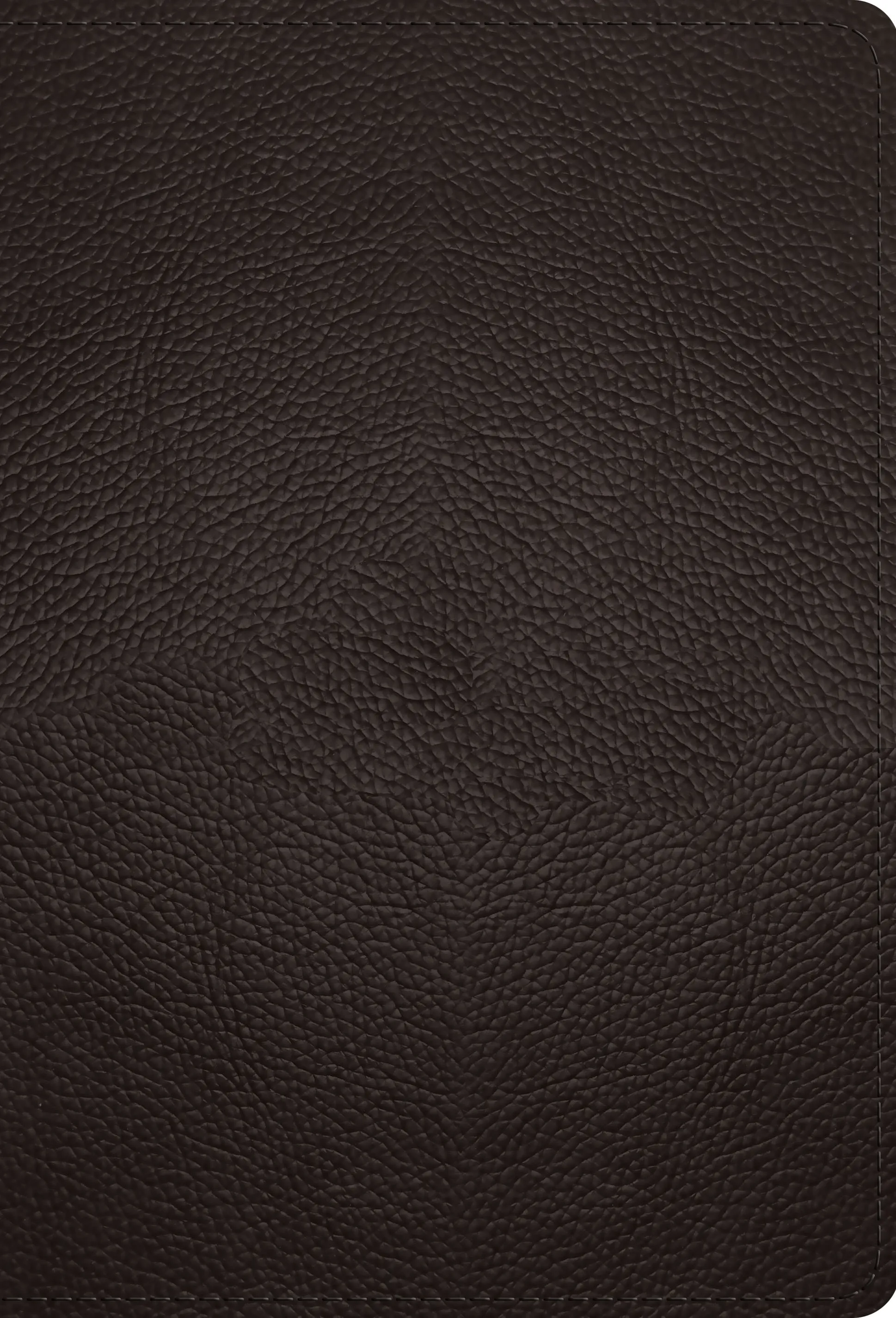 ESV Large Print Compact Bible (Buffalo Leather, Deep Brown)