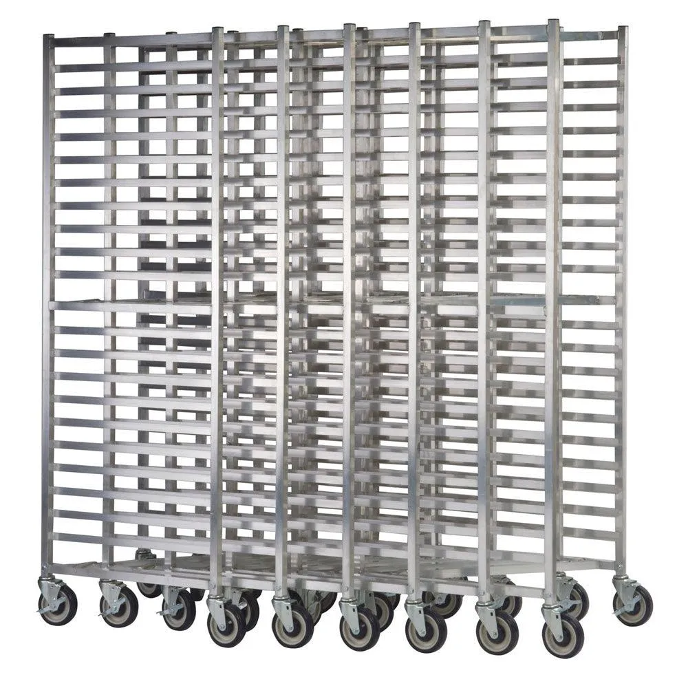 Focus Foodservice 20-Tier Welded Aluminum Sheet Pan Rack / Bun Tray Rack with Z-Frame- FAZNBR20