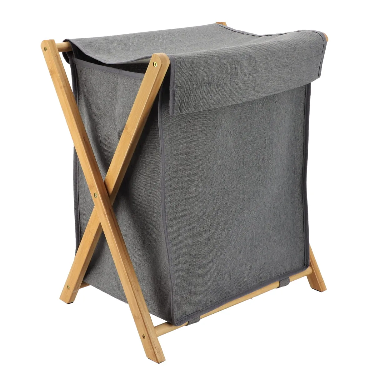 Foldable Bamboo Laundry Basket 54L - 2 Colours