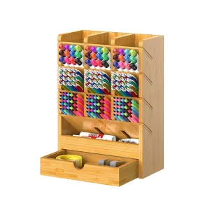 FURNINXS Desk Organizer with 14 Drawers | Pen Holder Accessories for Pencil Marker