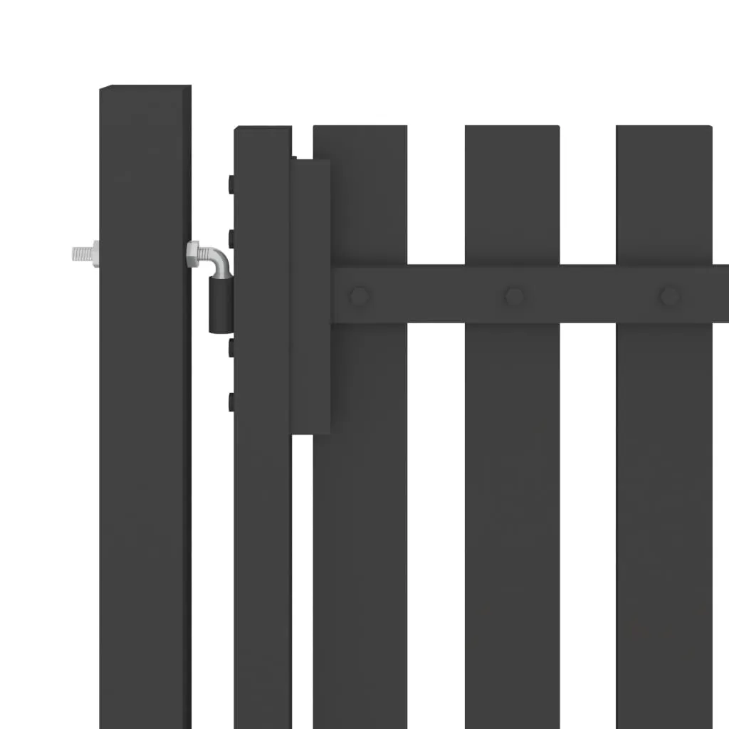 Garden Fence Gate Steel 1x2 m Anthracite