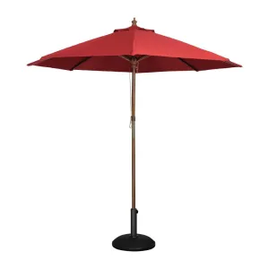 GL305 Bolero Round Parasol 3m Diameter Red