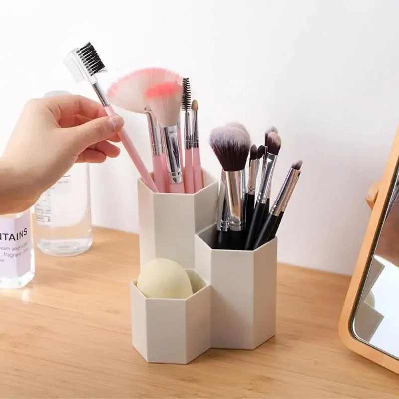 Hexagonal Pen Holder Container Organizer