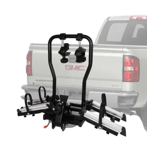 Hitch Bike Rack for 2 Bikes with Adjustable Arms Foldable Platform Style Bicycle Car Racks