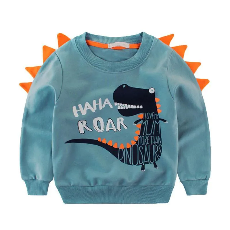 I Love Mum More Than Dinosaurs: 2-6 Years Kids Baby Toddler Unisex Sweatshirts Infant Funny Spring Summer Boy Girl Clothes