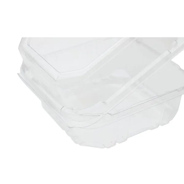 Karat 6''x6'' PET Plastic Hinged Containers - 500 pcs