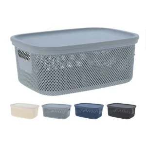 Koopman 12 Litre Plastic Storage Box with Lid (Choice of 4)