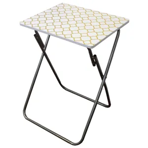 Metallic Multi-Purpose Foldable Table, Gold