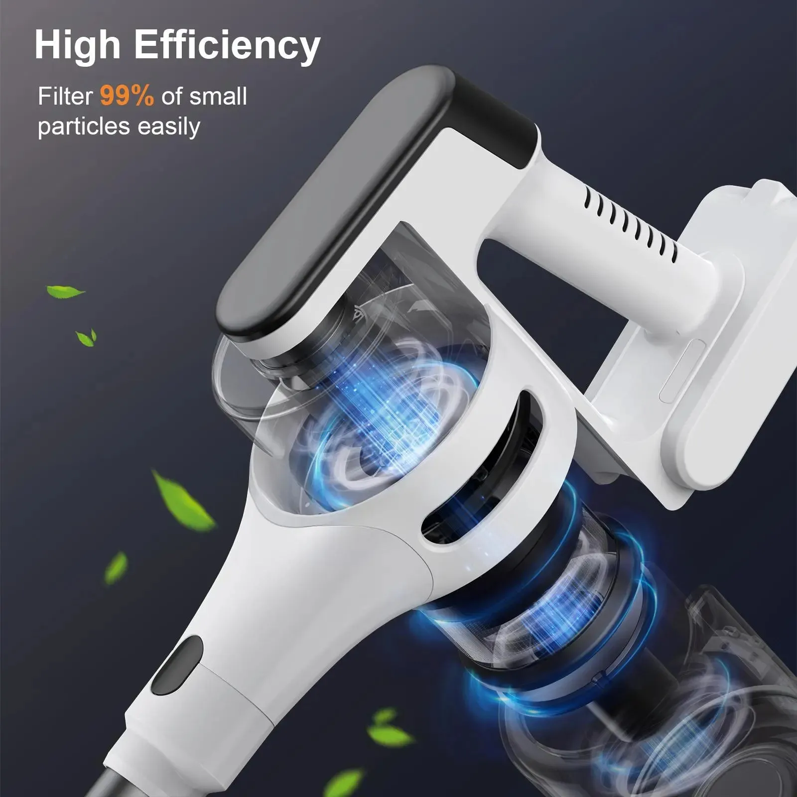 MOOSOO S5-MATE Cordless Stick Vacuum - Lightweight, High-Powered Cleaning for Carpets & Hard Floors