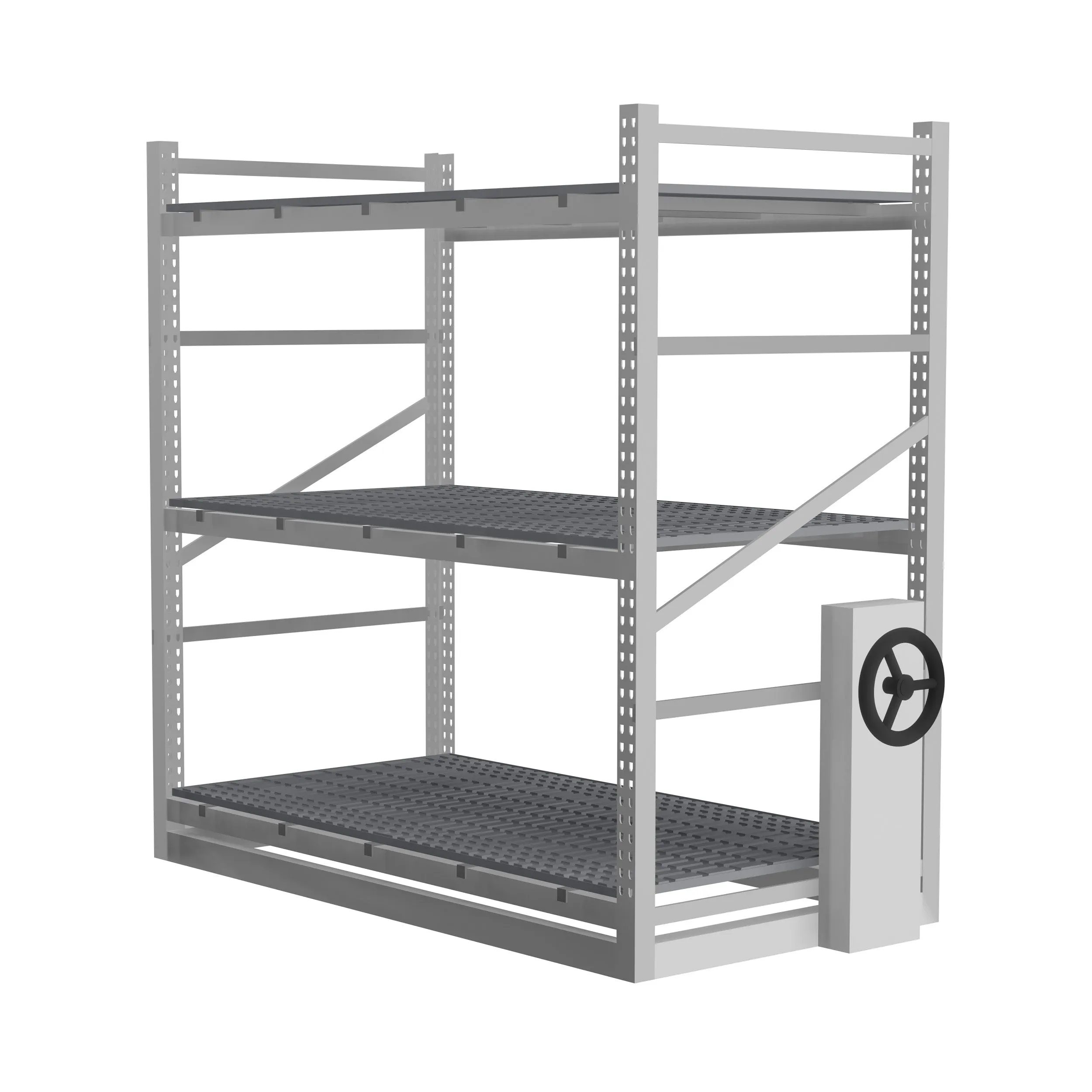 Multi-tier Mobile Vertical Grow Rack Systems Aluminium Frame Grow Rack