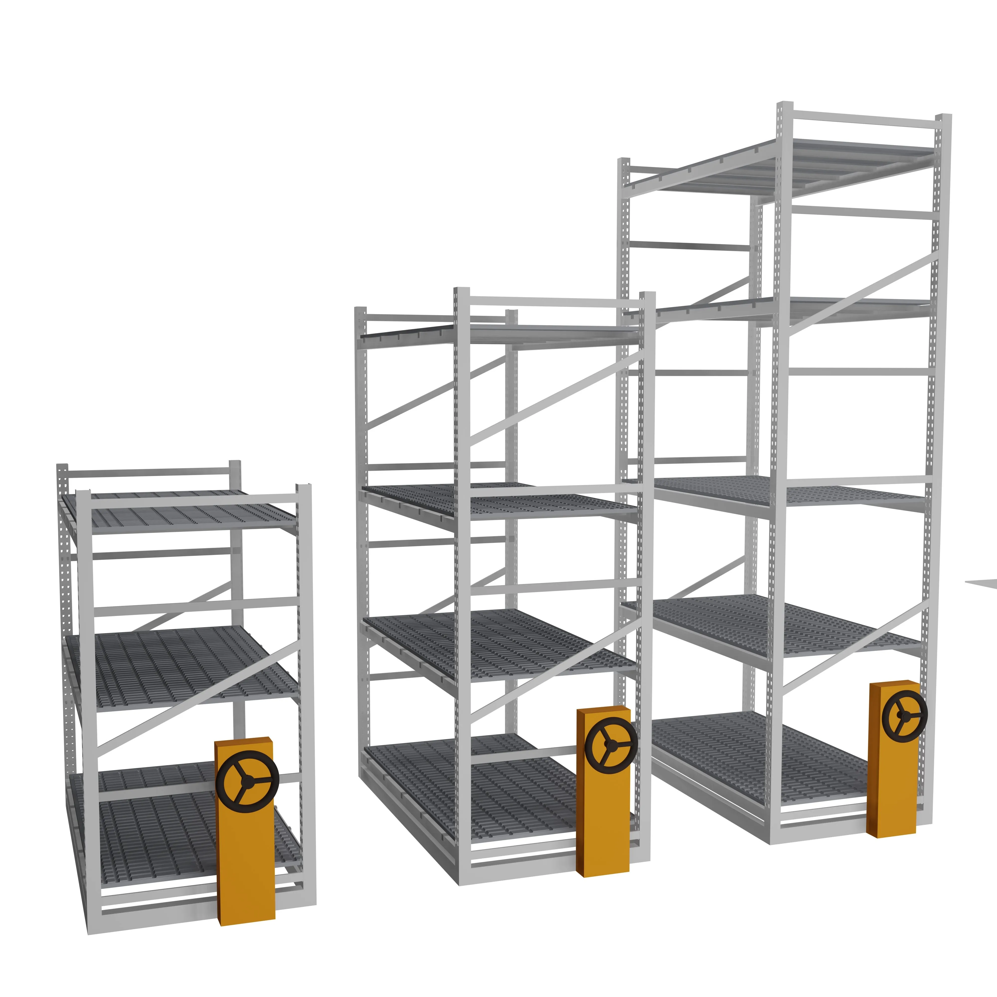 Multi-tier Mobile Vertical Grow Rack Systems Aluminium Frame Grow Rack