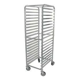 Nella 20-Tier Aluminum Pan Rack / Bun Tray Rack with Curved Top - 13506