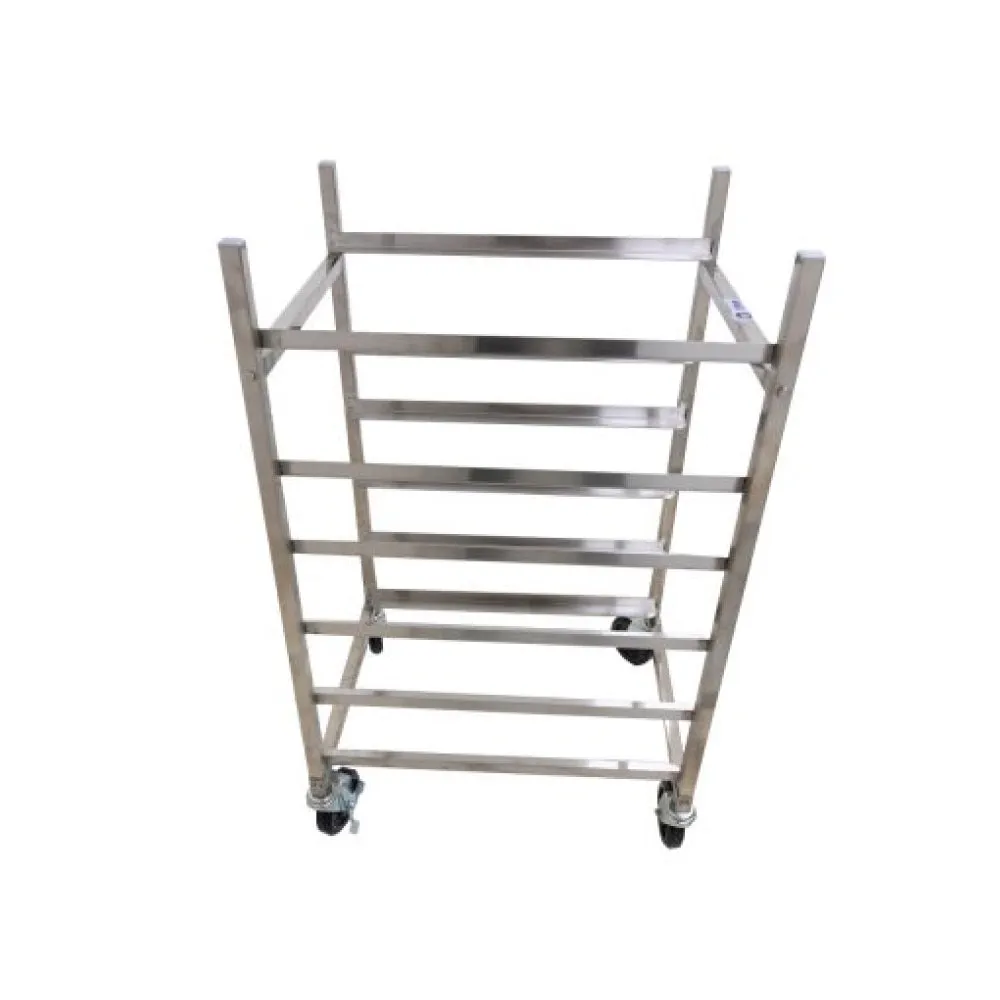 Nella 6-Tier Stainless Steel Pan Rack / Bun Tray Rack with Square Top - 27055