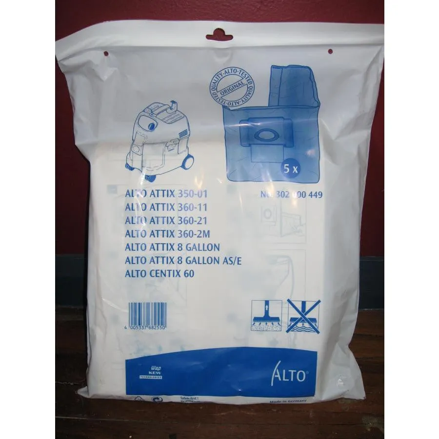 Nilfisk IVB 3M Commercial Wet and Dry Vacuum Cleaner 30 Lit Dustbags 5 Pack