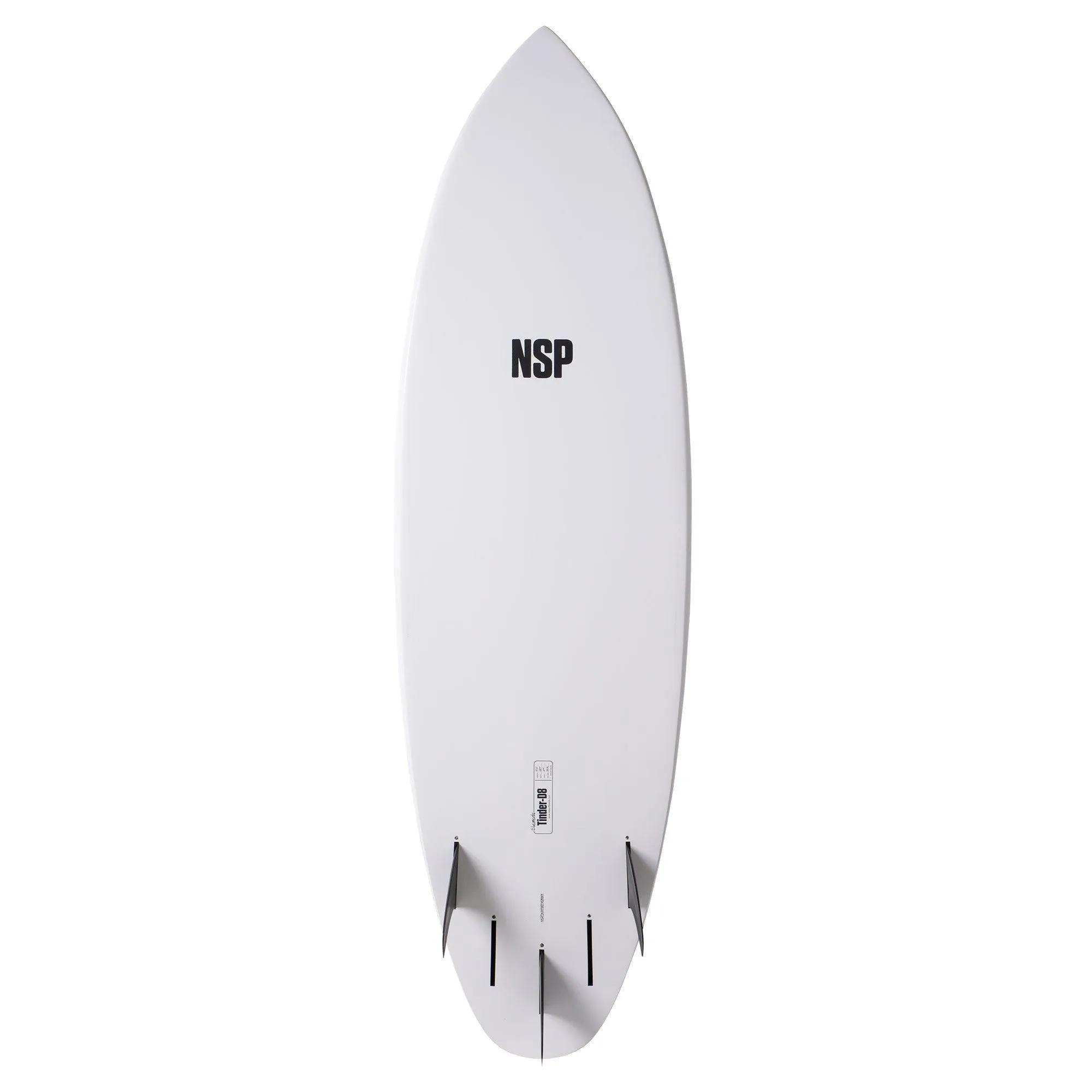 NSP 6’6 Elements Tinder D8 White Surfboard