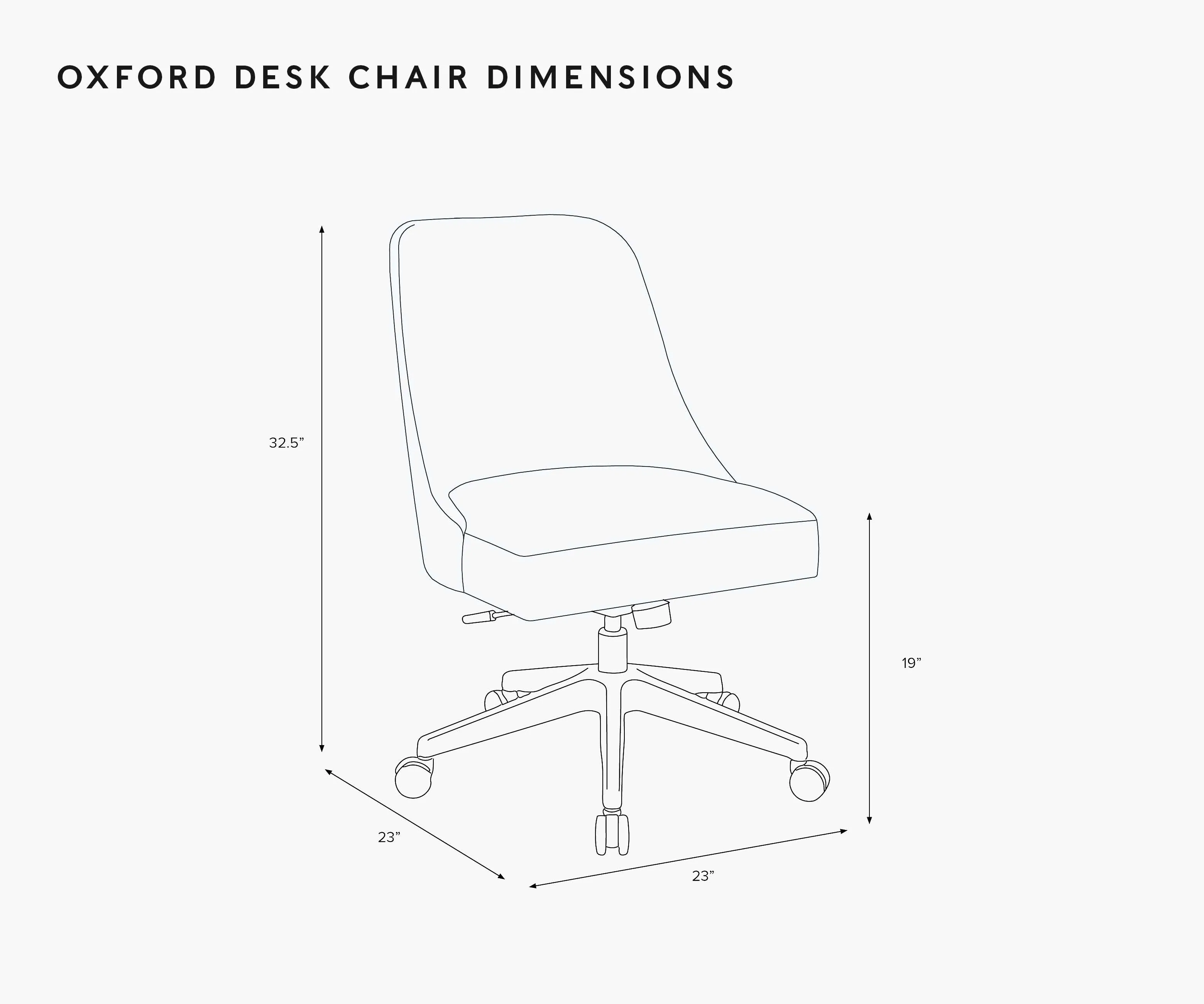 Oxford Desk Chair - Citrus Grove