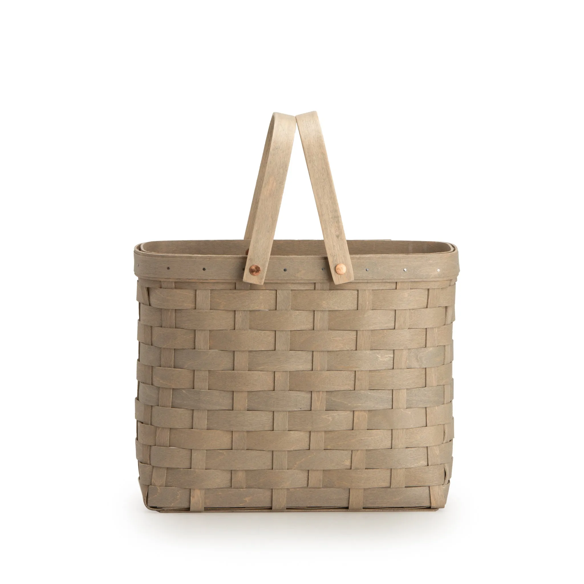 Pale Grey Wine Caddy Basket