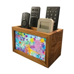 Remote Control Stand Holder Organizer For TV / AC Remotes -  Watercolor