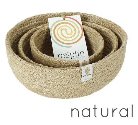 ReSpiin Jute Mini Bowl Set