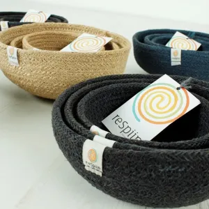 ReSpiin Jute Mini Bowl Set