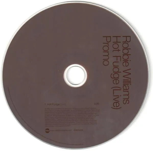 Robbie Williams: Hot Fudge (Live) Promo CD Single (NM/NM)