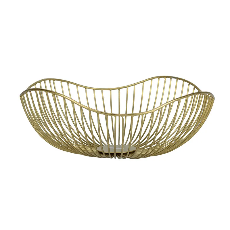 Ruflo Fruit Basket - Gold