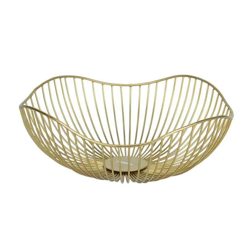 Ruflo Fruit Basket - Gold