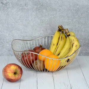 Ruflo Fruit Basket - Silver