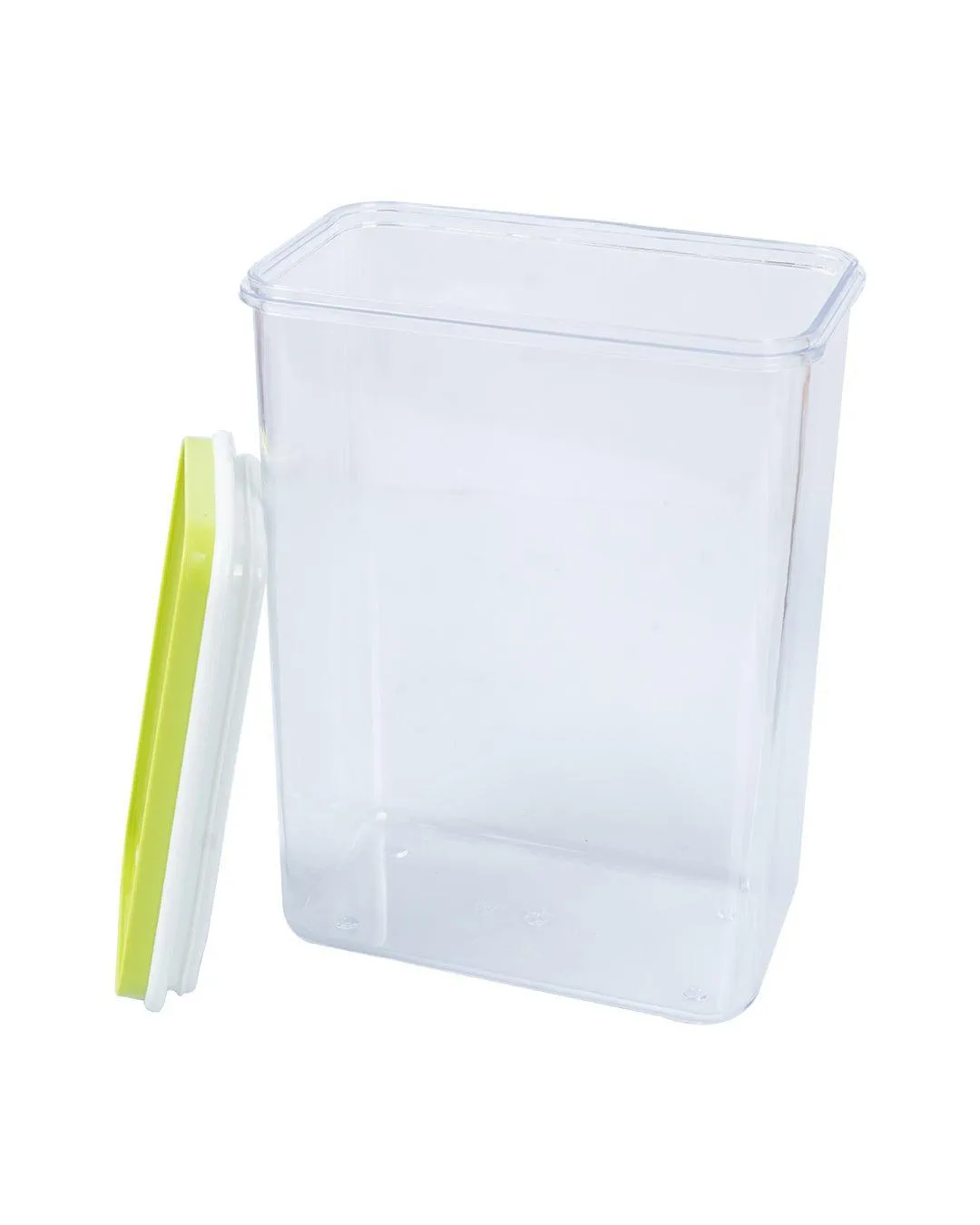 Sealed Jar, Green, Plastic, 1.3 Litre