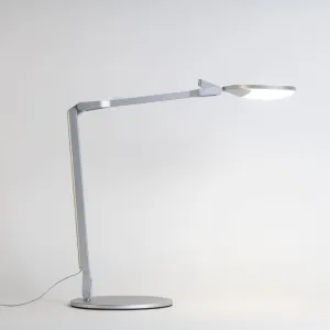 Splitty Reach Silver Contemporary LED Desk Lamp with Table Base and USB Port