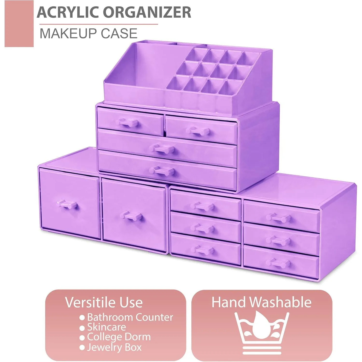 Stackable Makeup Organizer (12 Drawer)